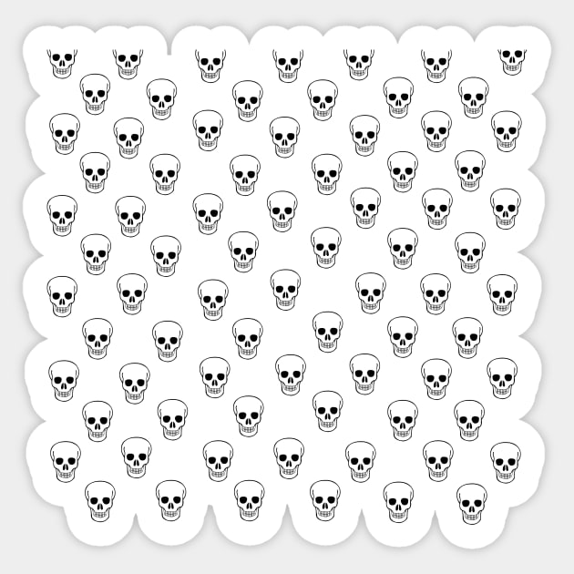 Skull Pattern Sticker by YellowLion